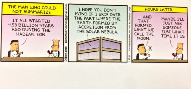 Drei Bilder: zwei Personen in Hemden und Krawatten auf Stühlen mit Text auf den Bildern und ein Gebäude in der Mitte.